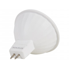 MAXUS Лампа светодиодная MR16 5W 3000K 220V GU5.3