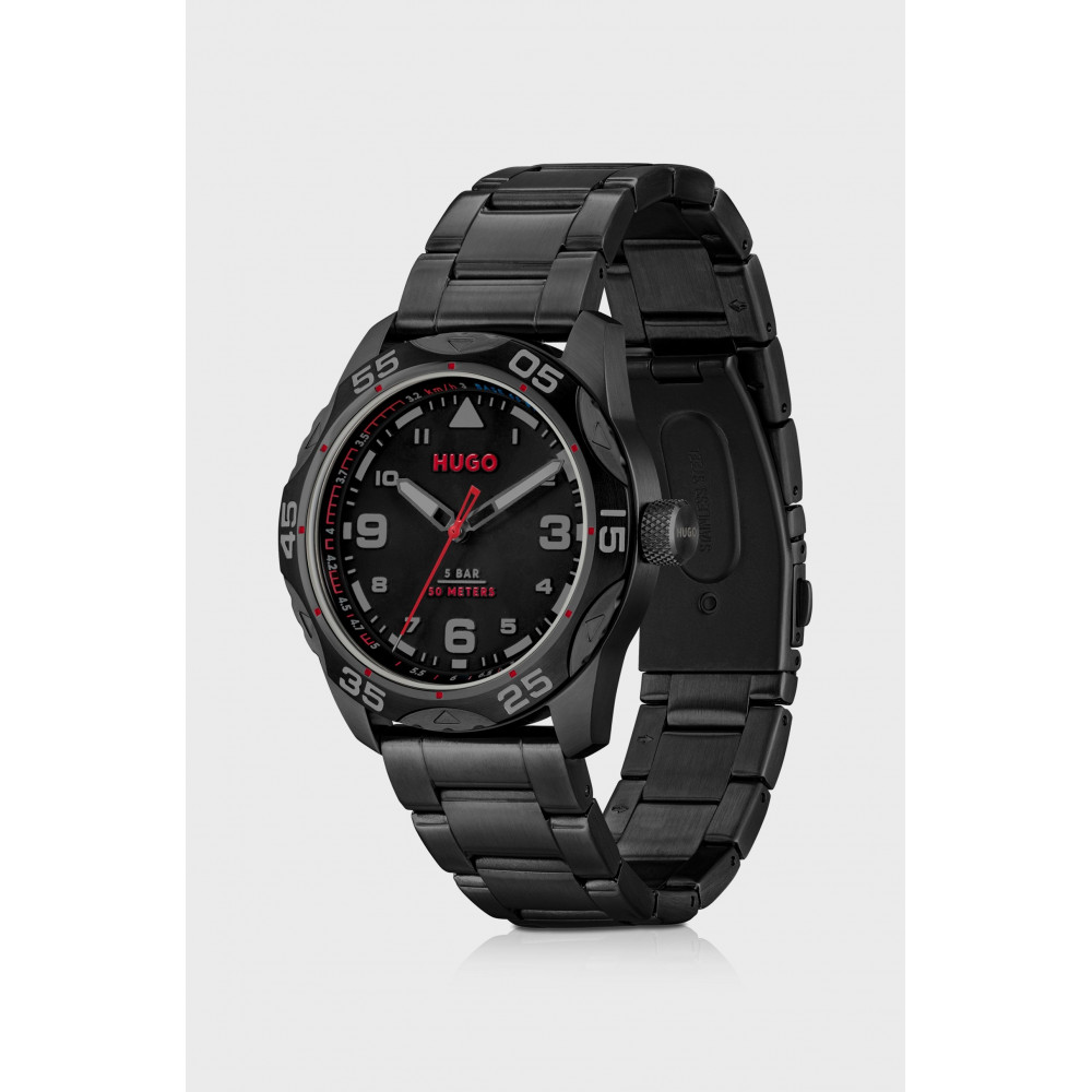 Мужские часы Hugo Boss 58129528 с черным покрытием