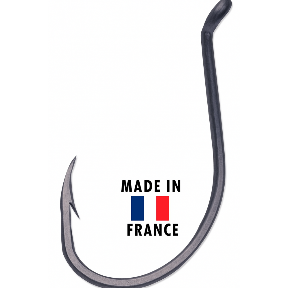 VMC 9299 Octopus Hook Black Nickel No. 1 fishing hooks for bottom fishing, 16 pcs