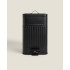 ZARA HOME 20-litre black metal pedal bin