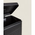 ZARA HOME 20-litre black metal pedal bin