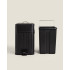 ZARA HOME 20-litre black metal pedal bin