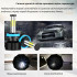 Комплект 2 LED лампи для фар далекого/ближнього світла IRONWALLS H11/H9/H8 6500K 420000LM