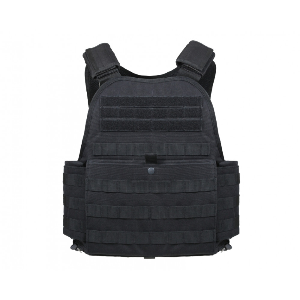 Rothco MOLLE Plate Carrier tactical unloading vest with pockets for plates, adjustable, black