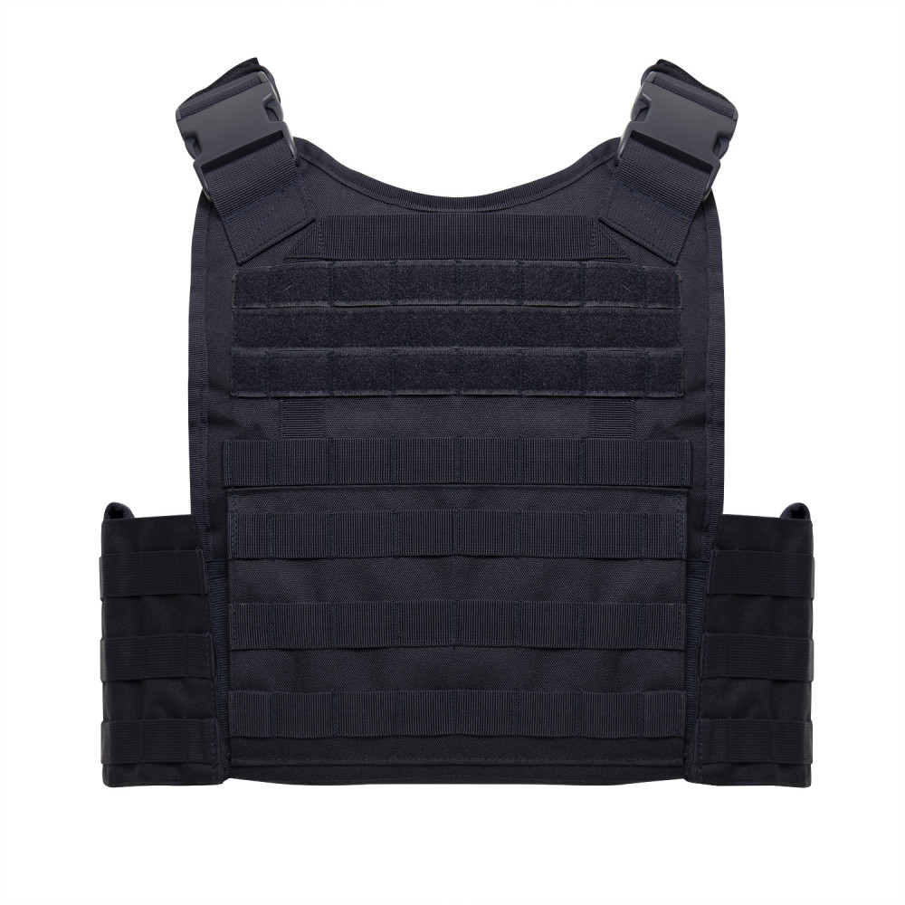 Rothco MOLLE Plate Carrier tactical unloading vest with pockets for plates, adjustable, black