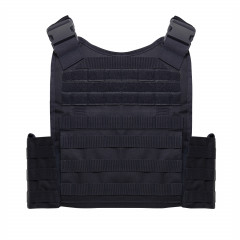 Rothco MOLLE Plate Carrier tactical unloading vest with pockets for plates, adjustable, black