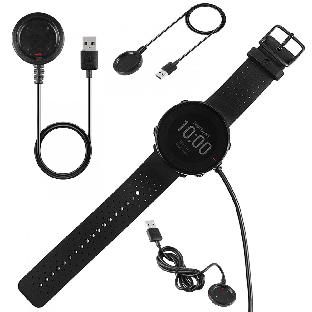 Original charger for POLAR Vantage V2 Grit X Ignite 1 m black (watch not included)