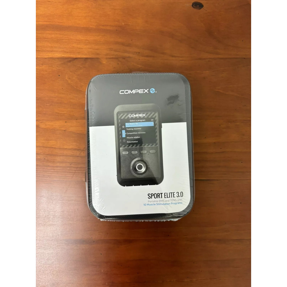 Compex Sport Elite 3.0 Portable Muscle Stimulator, Black
