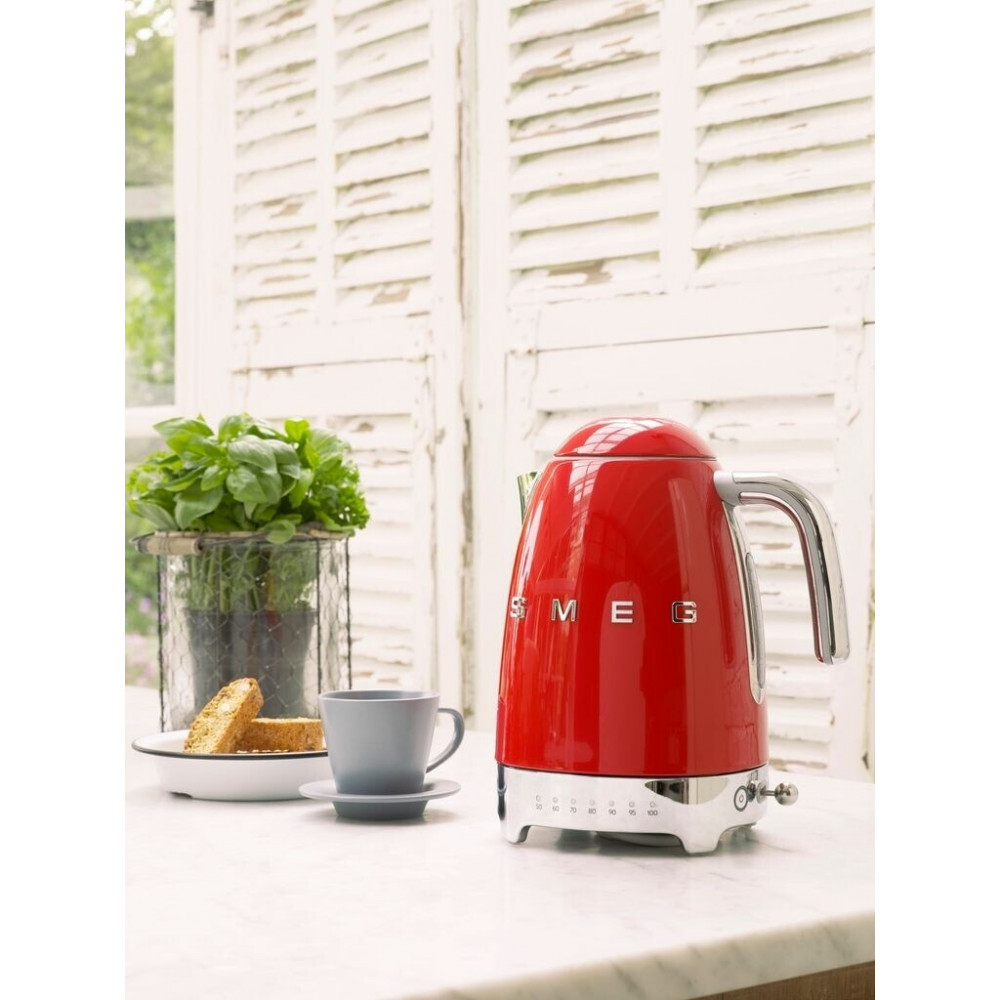 Smeg KLF04RDEU Electric Kettle, Red, 1.7 L