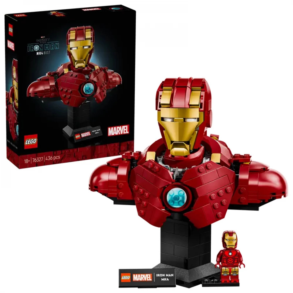 Конструктор LEGO Marvel Iron Man MK4 Bust 76327 бюст Залізної людини
