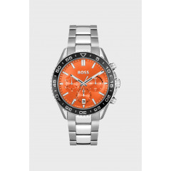 Чоловічий наручний годинник Hugo Boss Link Chronograph Orange Dial модель 58137105