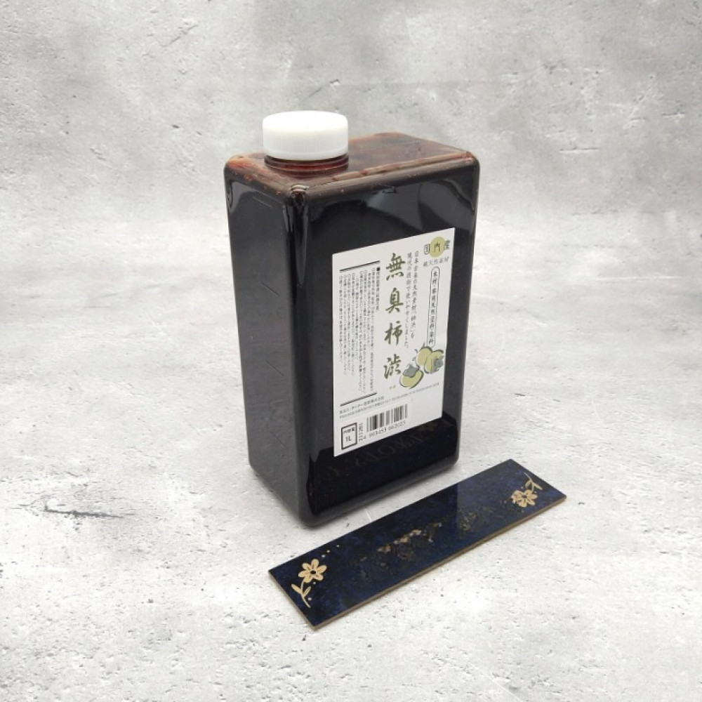 Natural dye and finishing impregnation based on tannins from unripe Japanese persimmons TURNER COLOUR WORKS Kakishibu Paints 1 litre