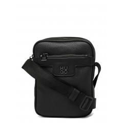 HUGO Nesh R_NS Zip Men's Belt Bag, Black