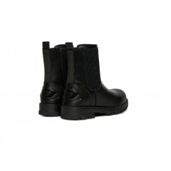 Women's Diesel D-Hammer AK Elastic leather boots, black, size 38 (24.5 cm)