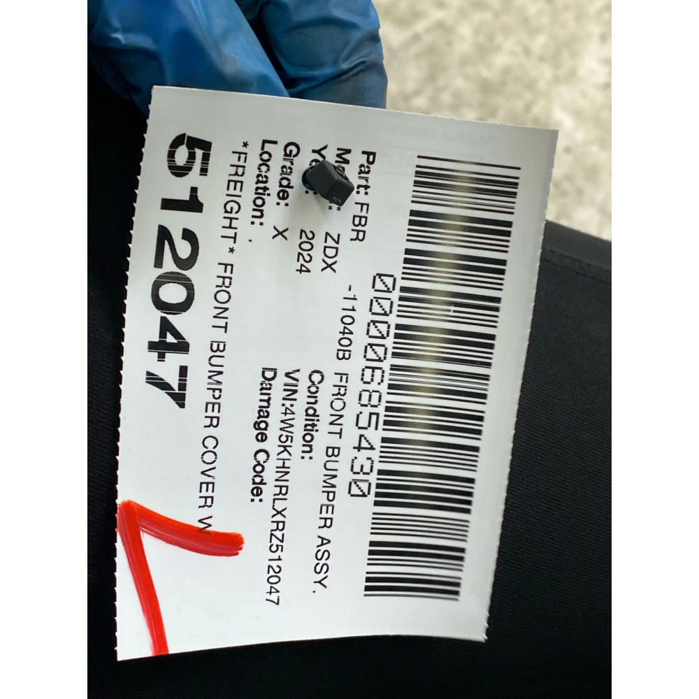 Acura ZDX 2024-25 front bumper with parking sensor Cosmic Black 384A used