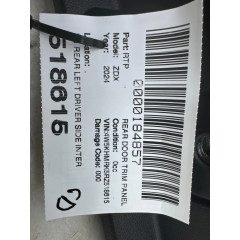 Внутрішнє оздоблення дверей заднє ліве для Acura ZDX 2024-2025 чорне з червоною вставкою