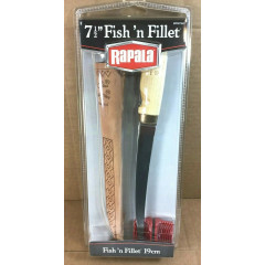Rapala Fish Kitchen 19 cm stainless steel filleting knife with birch lacquered handle and sharpener