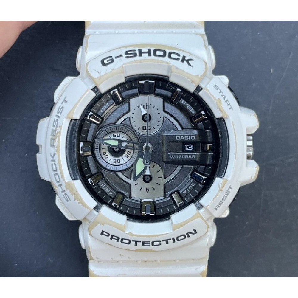Годинник наручний Casio G-SHOCK GAC-100GW 53 мм білий б/у в хорошому стані