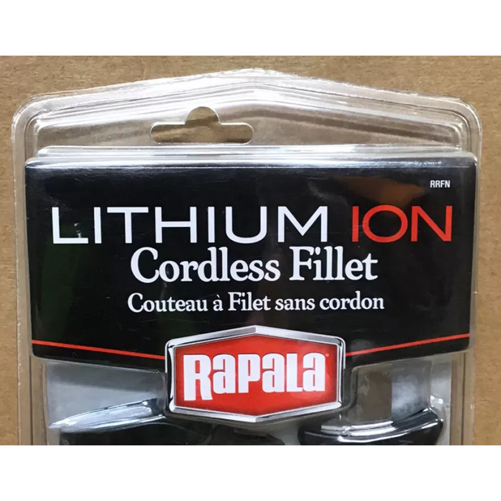 Електричний філейний ніж Rapala Lithium Ion Cordless Fillet 18 см чорний