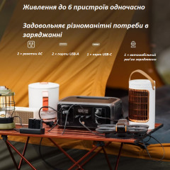 Портативна зарядна станція EF EcoFlow RIVER 3 245Wh 300W/X-Boost 600W чорна