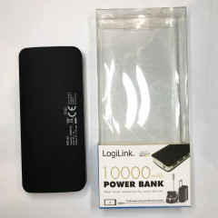 Повербанк LogiLink PA0145 10000 мА·год 3 порти USB чорний