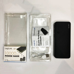 Повербанк LogiLink PA0145 10000 мА·год 3 порти USB чорний