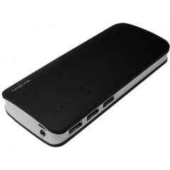 Повербанк LogiLink PA0145 10000 мА·год 3 порти USB чорний