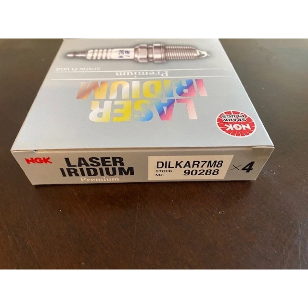 Іридієва свічка запалювання NGK 90288 Laser Iridium Spark Plug DILKAR7M8 для Honda/Mazda/Toyota/Lexus/Nissan/Infiniti/Hyundai/Kia