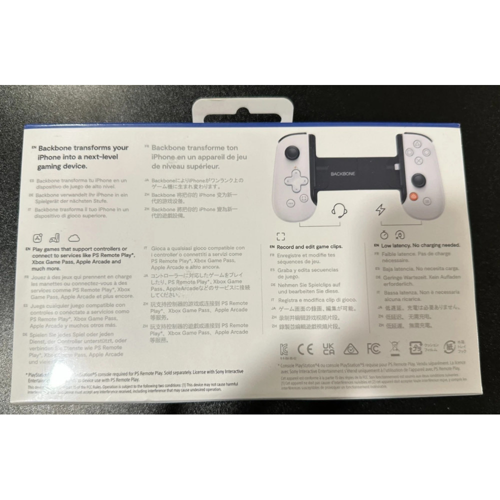 Мобільний ігровий геймпад Backbone One для iOS Lightning PS Edition білий