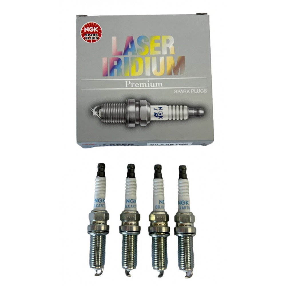 Комплект свічок запалювання 4шт NGK 90288 Laser Iridium Spark Plug DILKAR7M8 для Honda/Mazda/Toyota/Lexus/Nissan/Infiniti/Hyundai/Kia