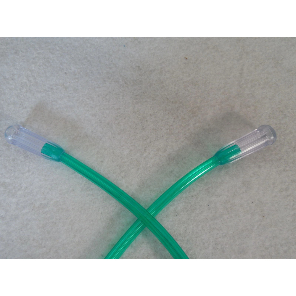 Киснева трубка модель 2025G для дорослих 8 метрів зелена