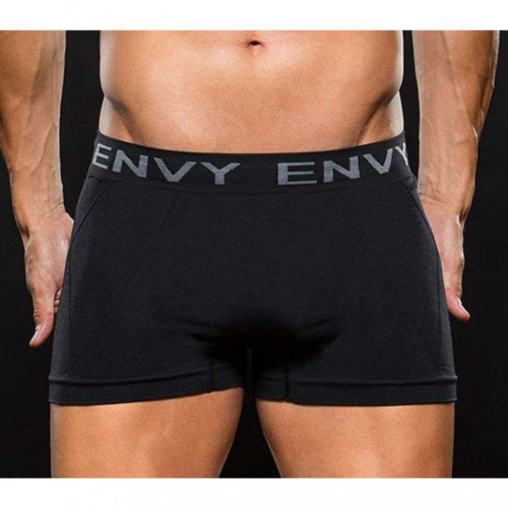 Чоловічі боксери Envy Elastic Seamless Boxer чорні S/M 1 шт.