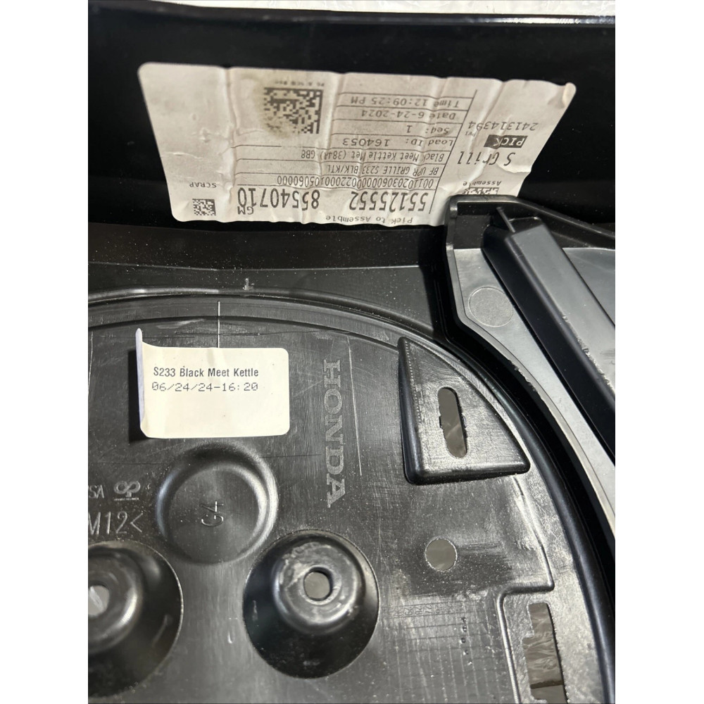 Decorative radiator panel for Acura ZDX A-Spec Type S black OEM 08F21-PS3-200 without logo