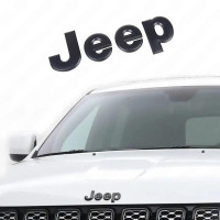 Front emblem Jeep Grand Cherokee black matte finish for models 2011-2021