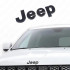Front emblem Jeep Grand Cherokee black matte finish for models 2011-2021