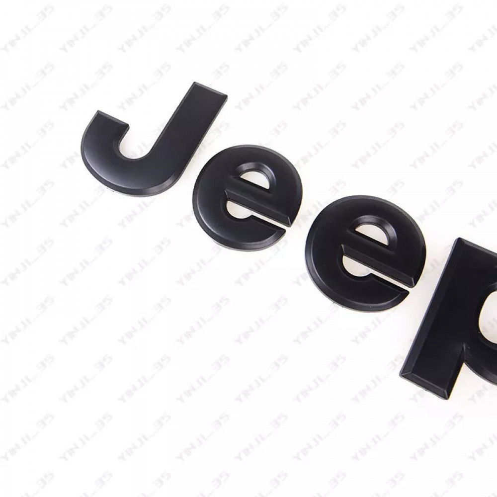 Front emblem Jeep Grand Cherokee black matte finish for models 2011-2021