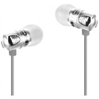 Vacuum Wired Earbuds ID America Spark High Definition IDH101-SIL Silver