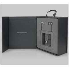 Проводные наушники-вкладыши ID America Spark High Definition черные в кожаном чехле