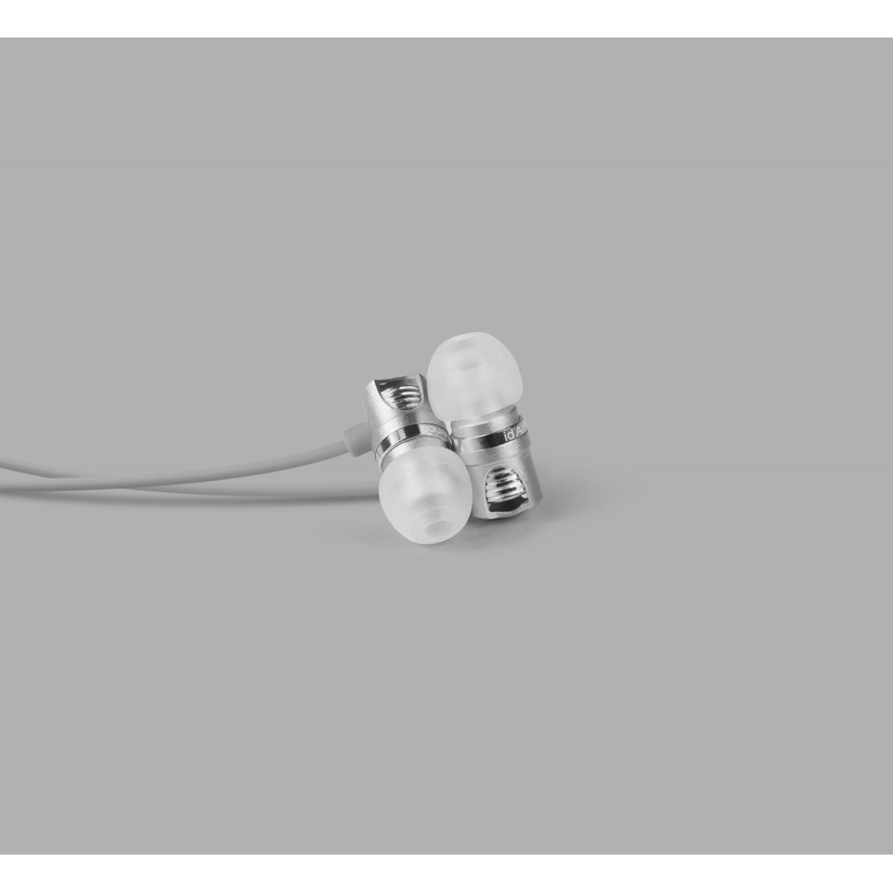 Вакуумні дротові навушники-вкладиші ID America Spark High Definition IDH101-SIL сріблясті