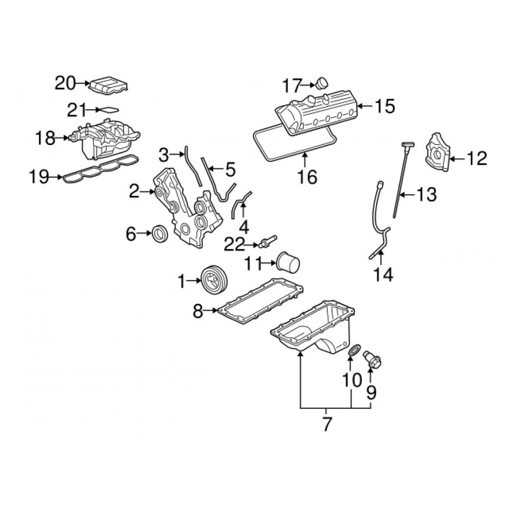 Набор прокладок впускного коллектора Ford 4R3Z-9439-AA (Intake Manifold Gasket OEM) 2 шт