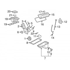 Набор прокладок впускного коллектора Ford 4R3Z-9439-AA (Intake Manifold Gasket OEM) 2 шт