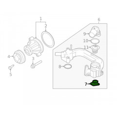 Thermostat Housing Gasket Genuine 4R3Z-8C387-A for Ford 2002-2010