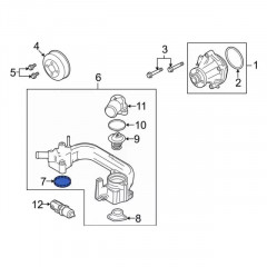 Thermostat Housing Gasket Genuine 4R3Z-8C387-A for Ford 2002-2010