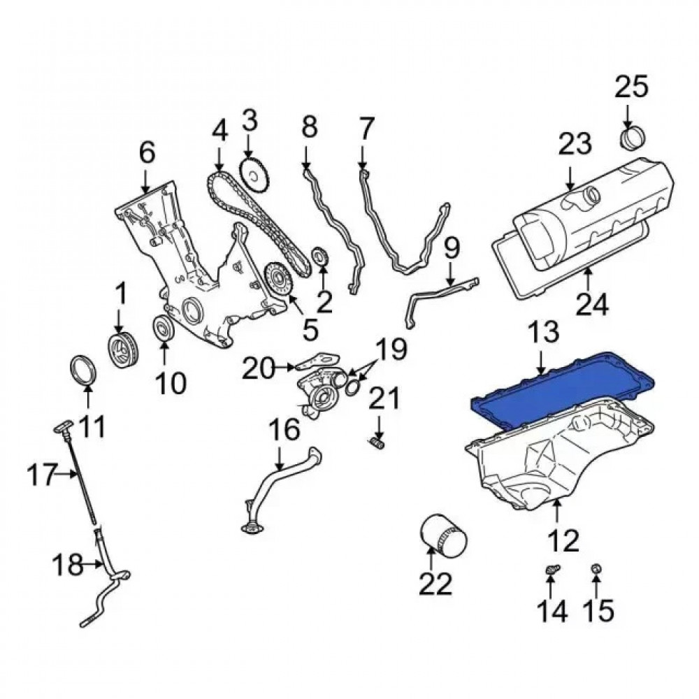 Ролик обвідного приводного ременя Ford 1L2Z-6C348-AA