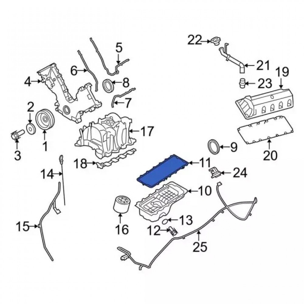 Ролик обвідного приводного ременя Ford 1L2Z-6C348-AA