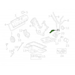 Прокладка корпуса масляного фильтра Ford F65Z-6840-B (Oil Filter Adapter Gasket OEM)