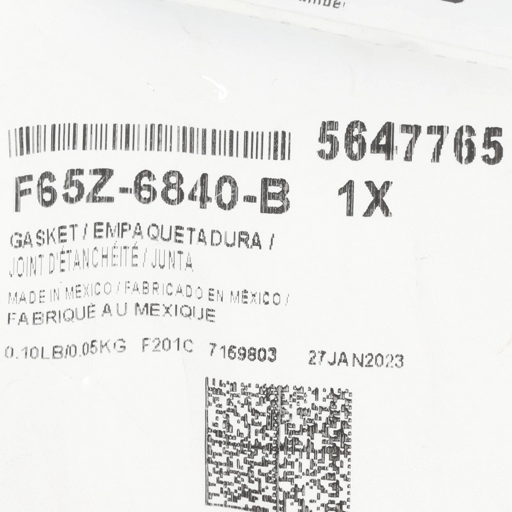 Прокладка корпуса масляного фильтра Ford F65Z-6840-B (Oil Filter Adapter Gasket OEM)