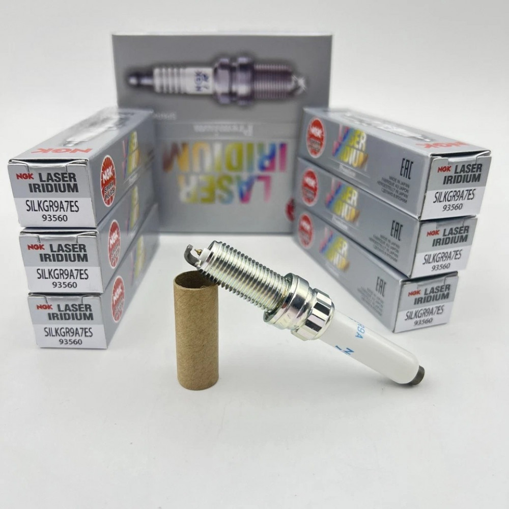Комплект свічок запалювання 6 шт NGK SILKGR9A7ES 93560 Laser Iridium для Toyota Lexus Honda Mazda Hyundai Kia