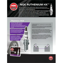 Рутениевая свеча зажигания NGK 94122 LFR6AHX-S Ruthenium HX 1 шт для BMW, Lexus, Toyota, Volvo, HONDA ACURA