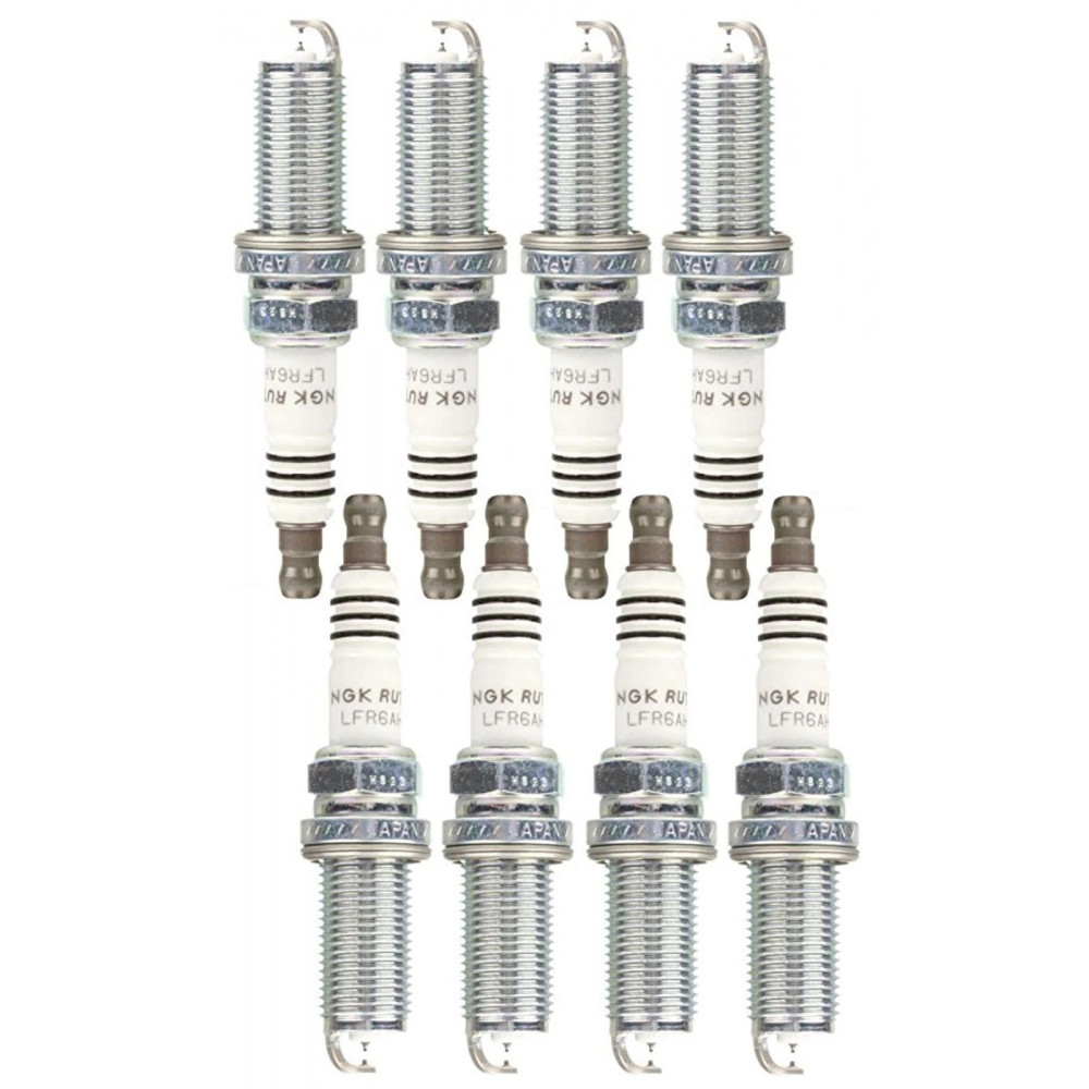Комплект 8 шт рутенієвих свічок запалювання NGK (94122) LFR6AHX-S Ruthenium HX Spark Plug для BMW, Lexus, Toyota, Volvo, HONDA ACURA